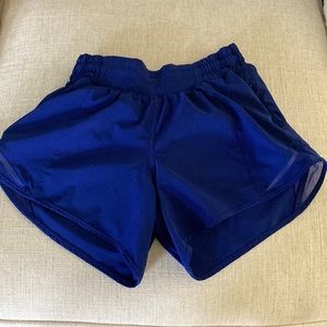 Royal blue lululemon hotty hot size 2 tall discontinued color